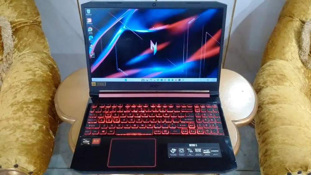 Laptop Real Gaming VGA RX 4GB Acer Nitro 5 Ryzen 5 Ram 16GB SSD 512GB