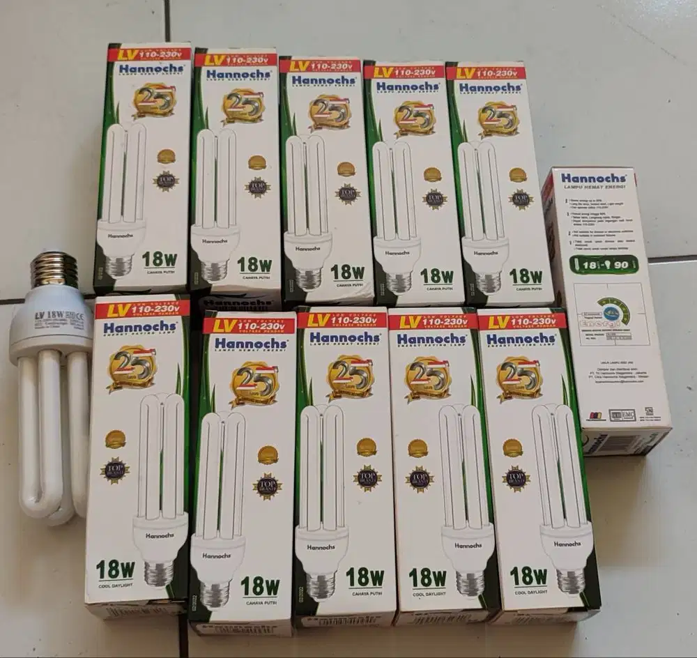 11 pcs Lampu Hannochs 3U 18W 18Watt