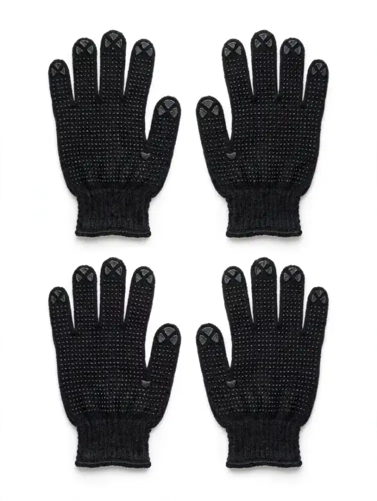 Sarung Tangan Hitam Bintik Pria Wanita All Size Dewasa