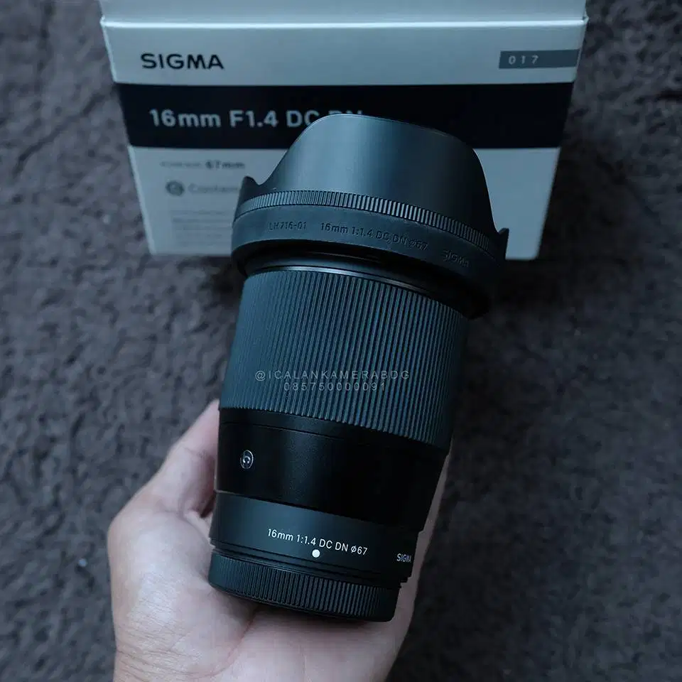 Sigma 16mm F1.4 DC DN Contemporary For Fujifilm X Mount Mulus Fullset