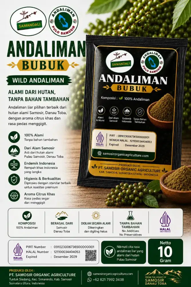 Jual Andaliman Bubuk ICE BSD Tangerang