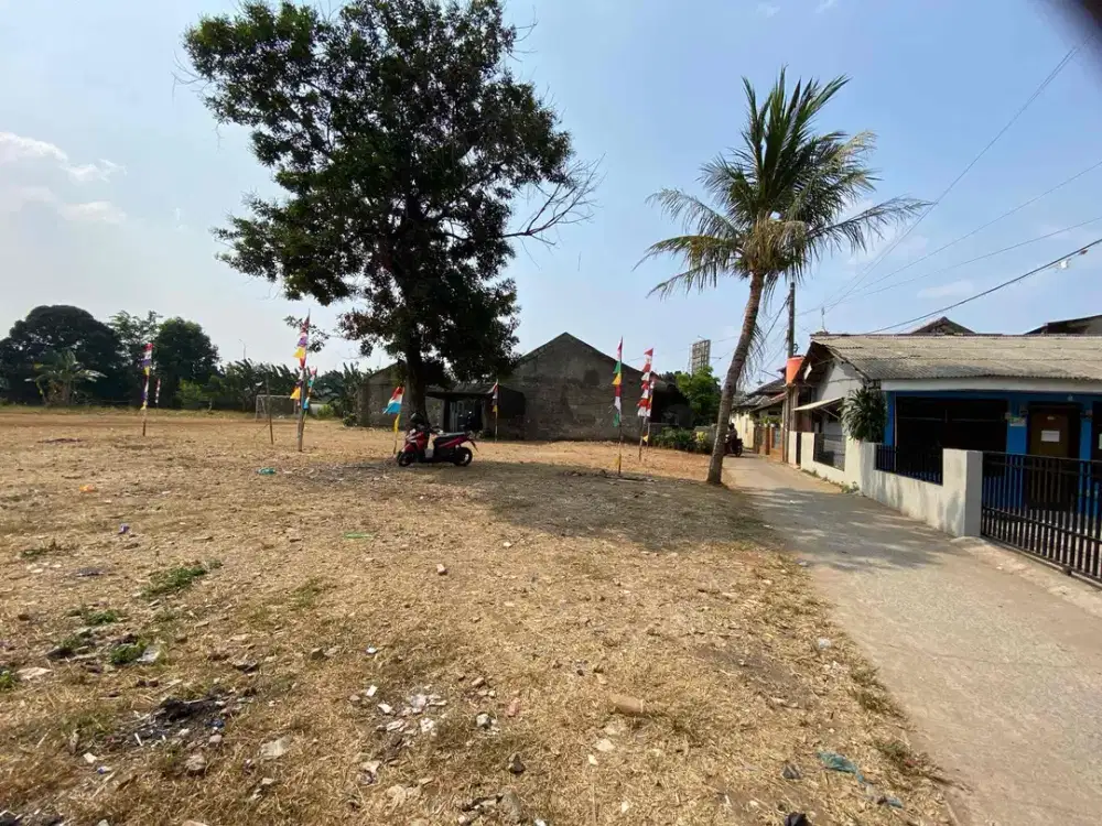 Jual Tanah Luas 5022 pinggir tol Becak Ayu Kali Malang Jakasampurna Bekasi Barat Harga 13 juta/m2, zona komersial, cocok dibangun perumahan cluster, rumah sakit, SHM on hand