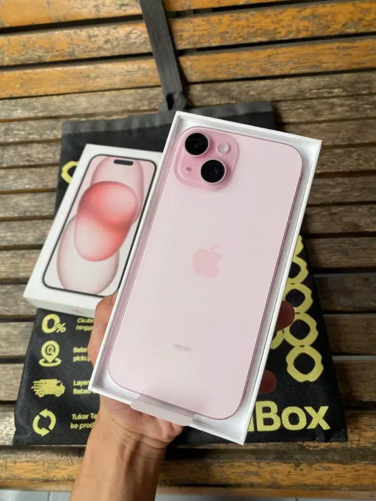 iphone 15 128GB Pink segel Box Garansi Resmi 1 Tahun