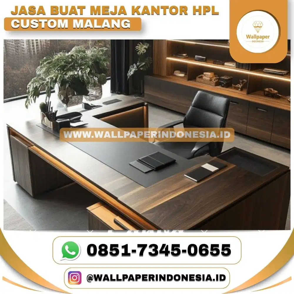 JASA BUAT MEJA KANTOR HPL CUSTOM