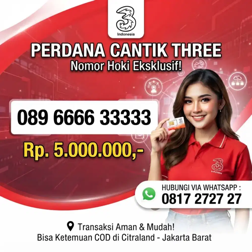 NOMOR CANTIK KOLEKSI THREE 33333
