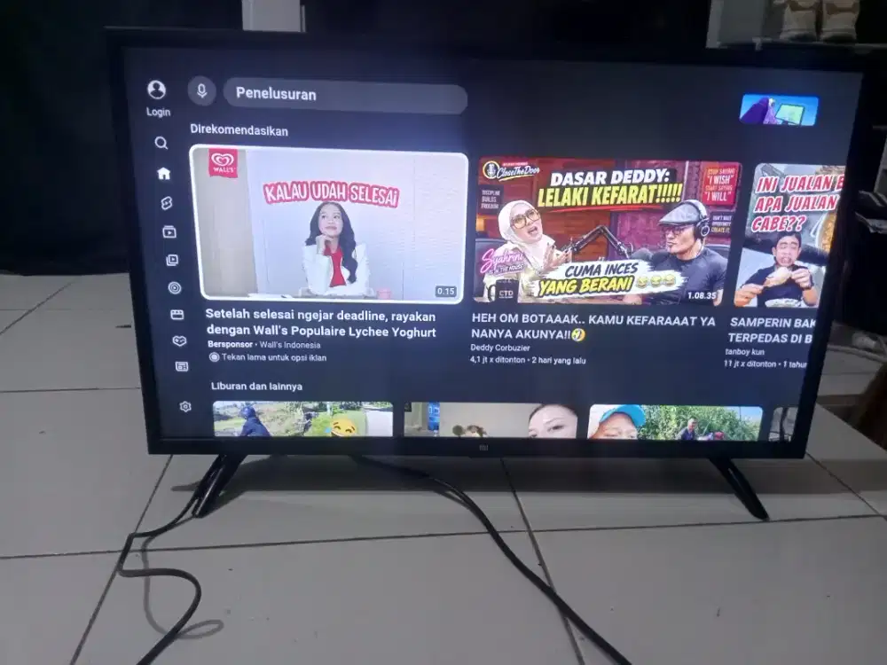 Android smart mi tv 32in minus ga ada dus bisa jajap