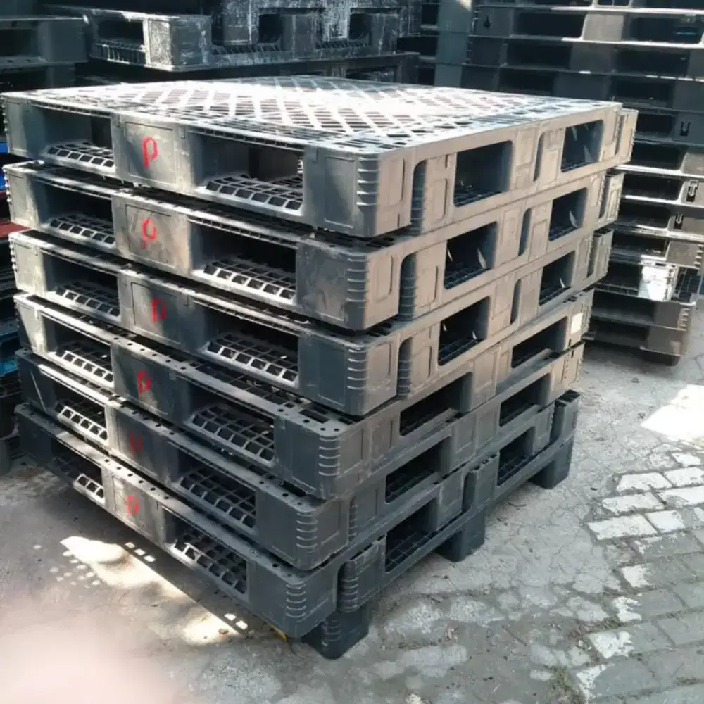 Jual Pallet plastik 110x110 12cm siap pakai utuh