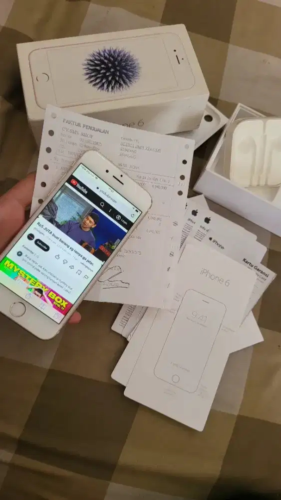 Iphonee 6 ibox 32gb all operator, fulldus, struk beli barunya ada