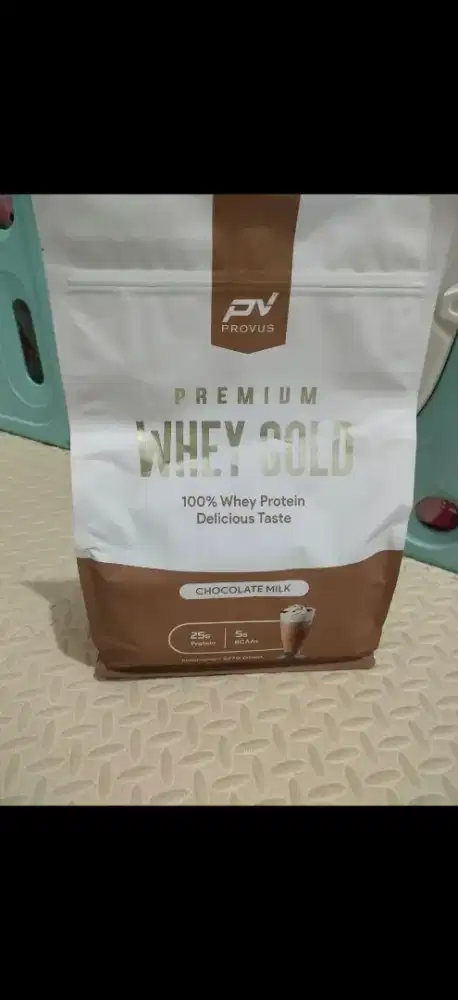 Susu fitnes gym Whey protein 5LB provus menambah masa otot BPOM ori