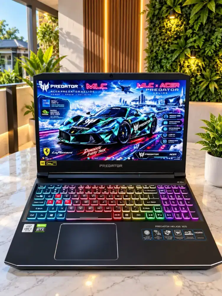 Laptop Gaming Acer HELIOS NVIDIA RTX 2060 6GB i7 SSD 512Gb DUAL VGA