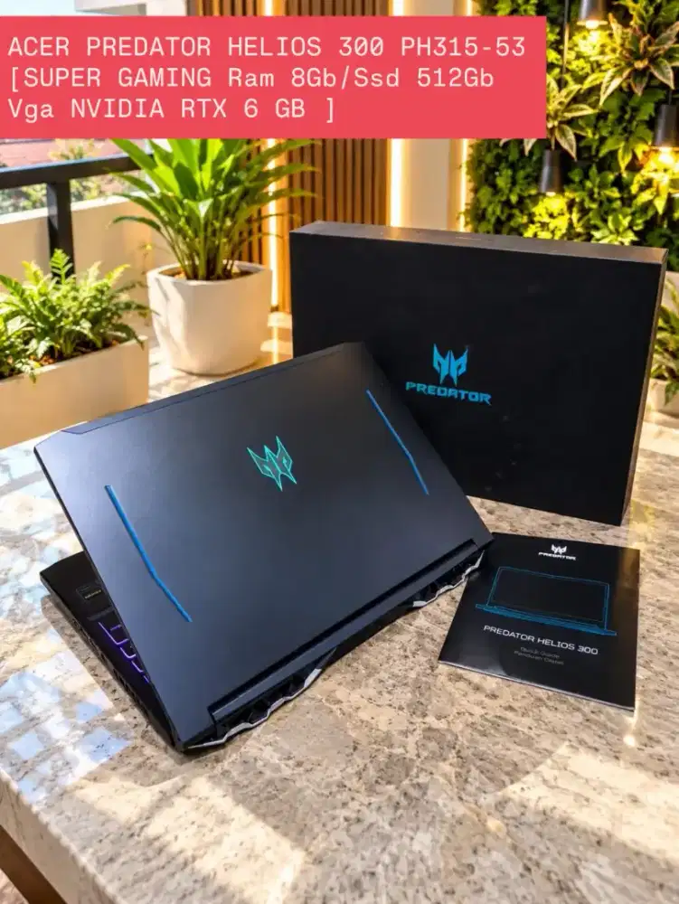 ACER PREDATOR HELIOS 300  [Ram 8Gb/Ssd 512Gb Vga NVIDIA RTX 6 GB ]