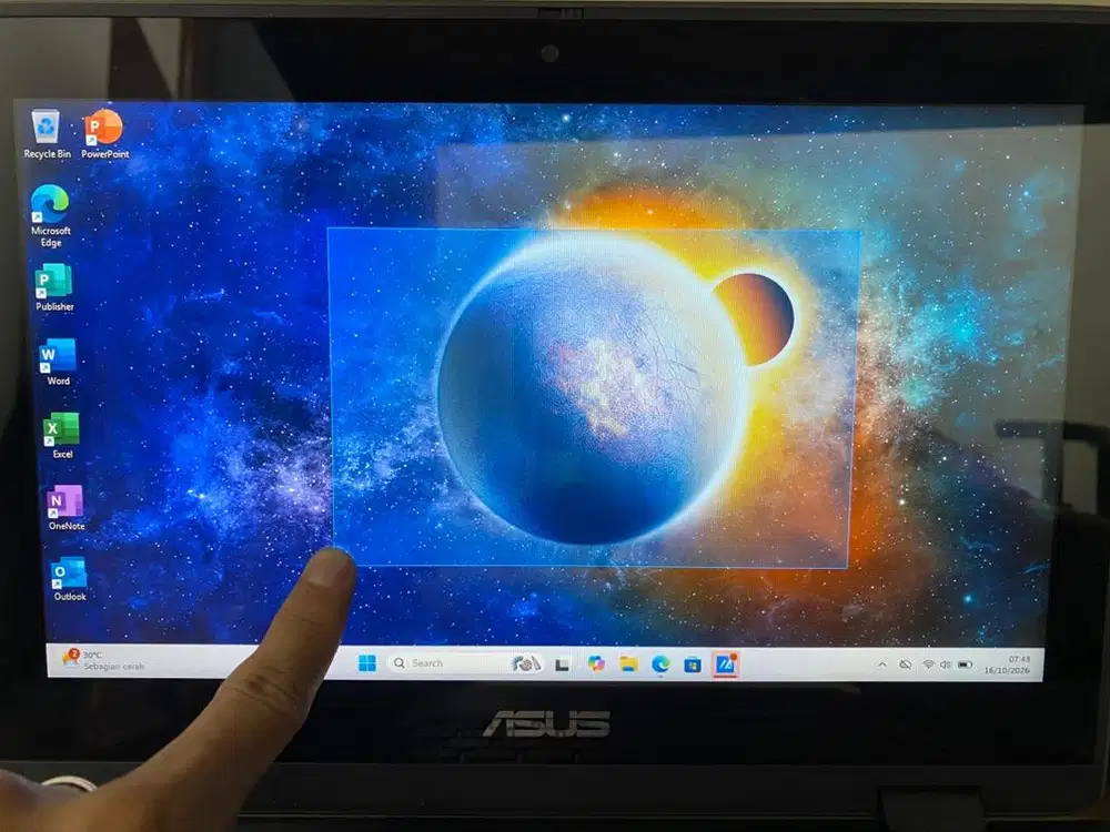 Asus TouchScreen 11,6Inch Intel N4500 RAM 4 SSD 128 GB Double Camera