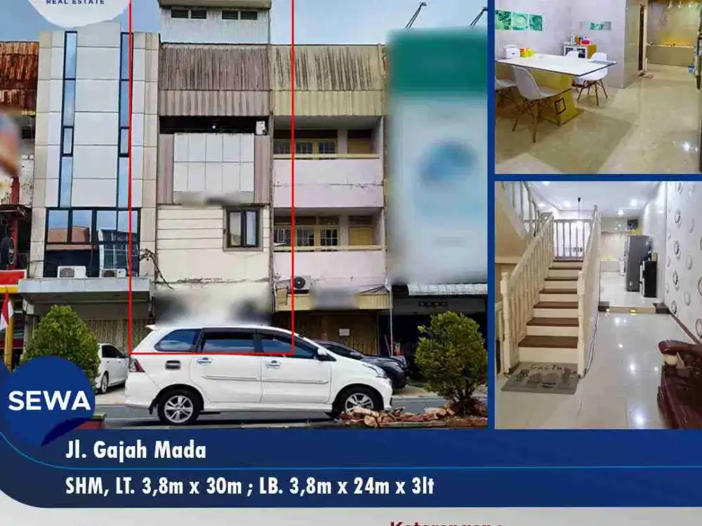 Ruko Sewa tepi jalan