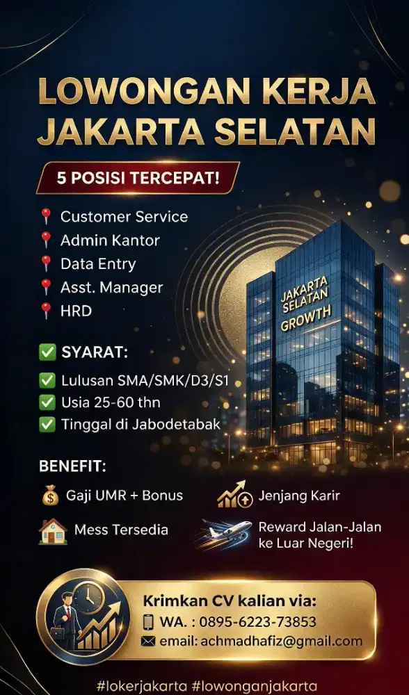 Loker 5 orang tercepat