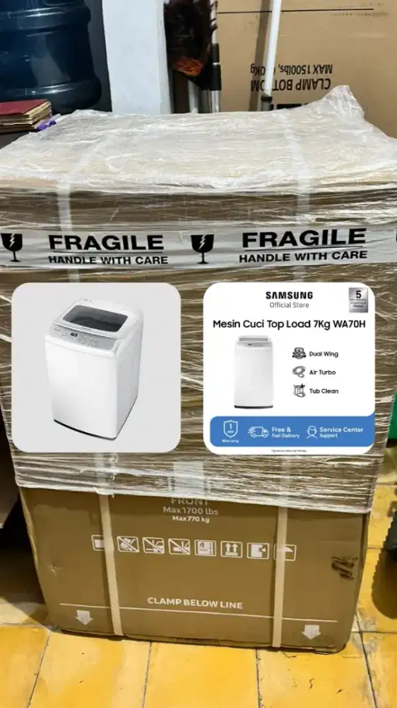 Mesin cuci samsung top load WA70H