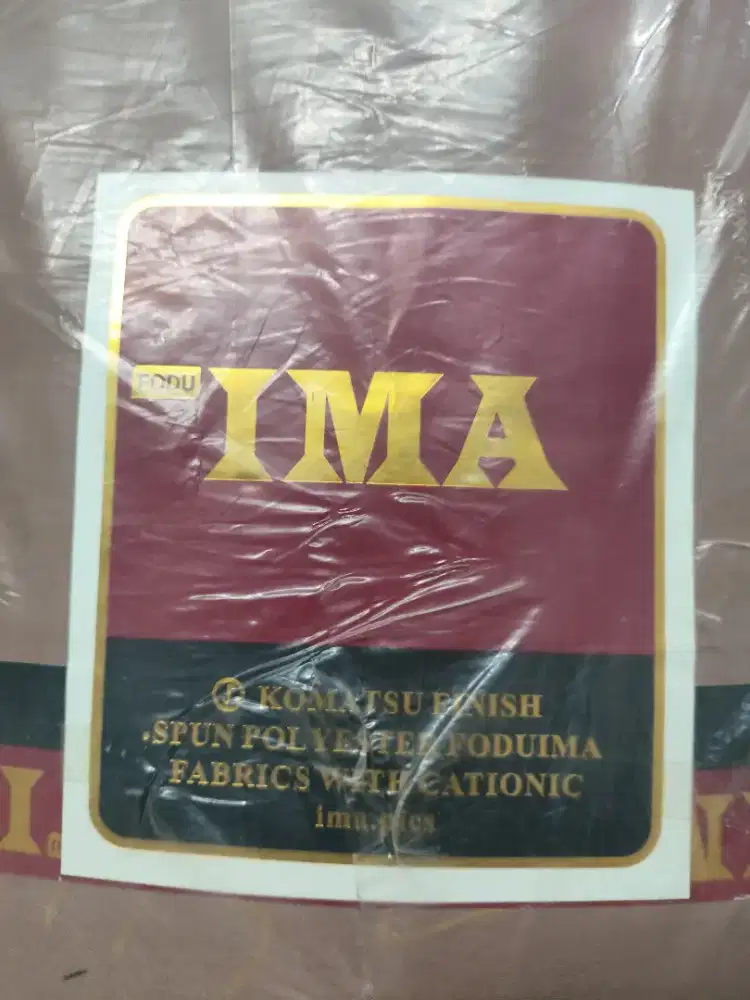 Kain katun Ima warna coklat