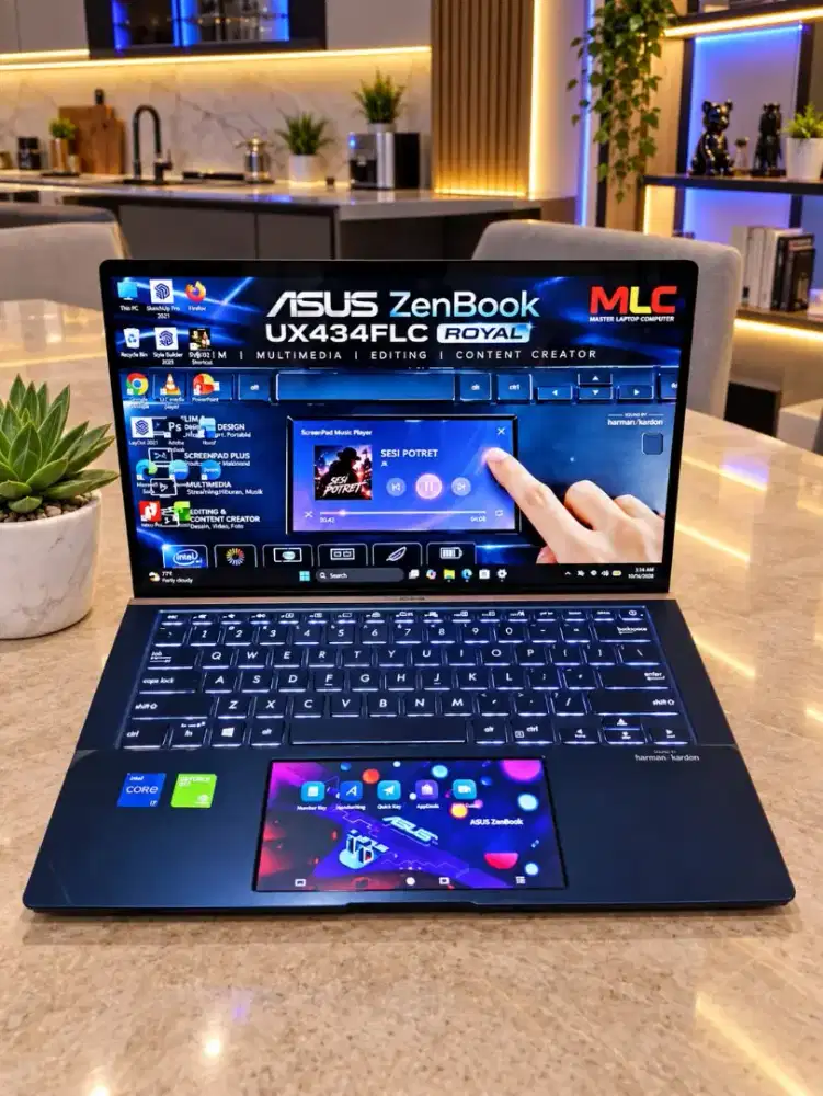 ASUS ZENBOOK ROYAL Blue UX434FLC-305 SCREENPAD