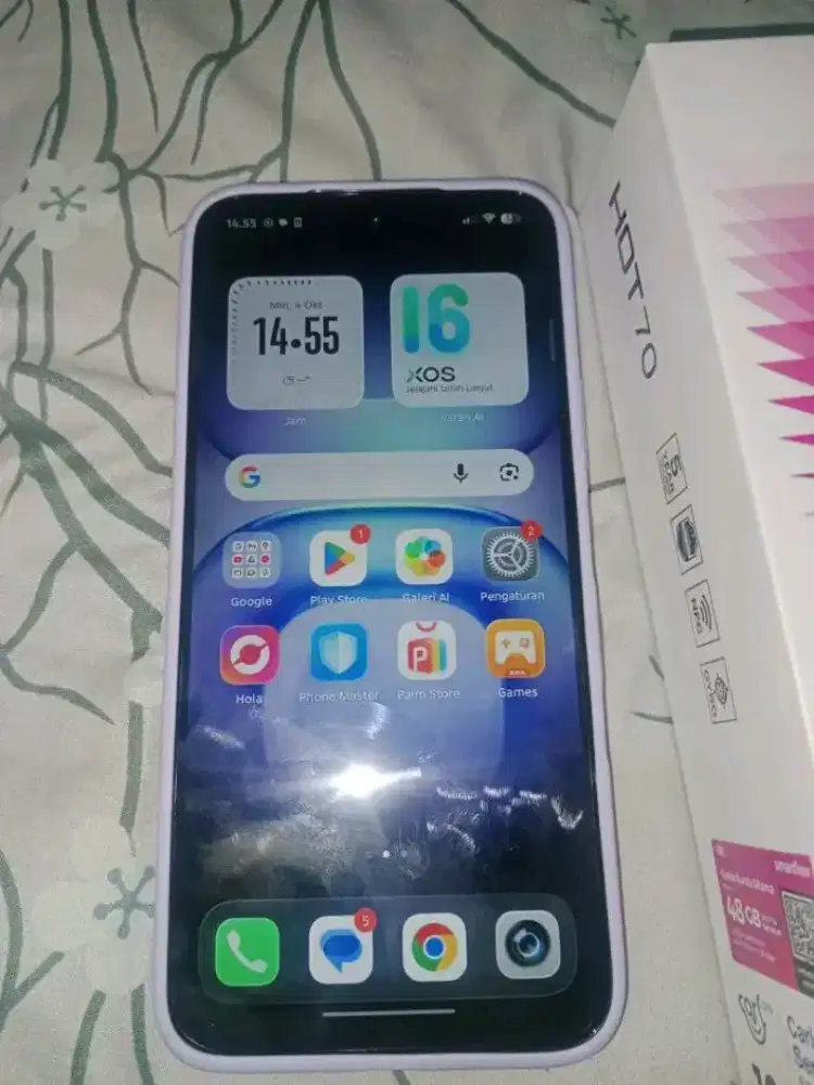Jual hp Infinix hot 70 ram 8 /256 baru 1bulan bu