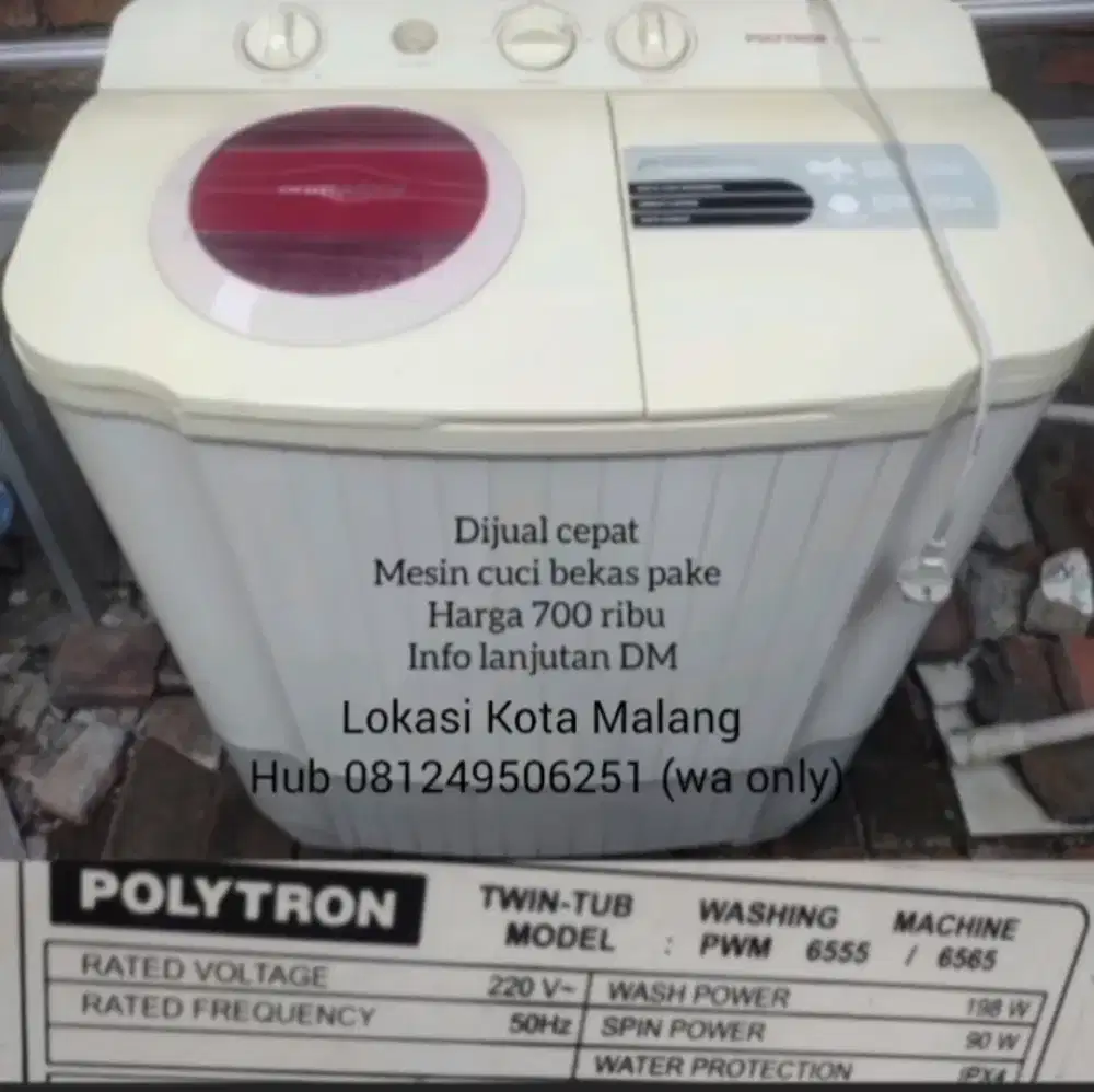 Dijual cepat mesin cuci bekas