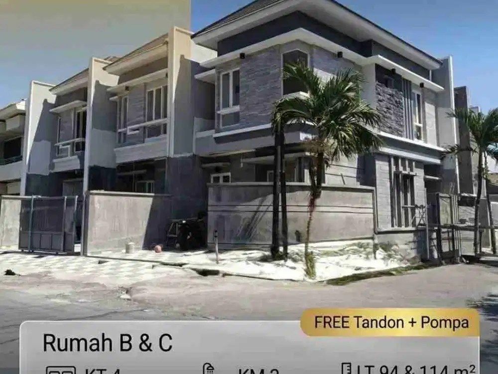 Rumah Baru Minimalis Jemursari Row 5 Mobil Paling Lebar SHM