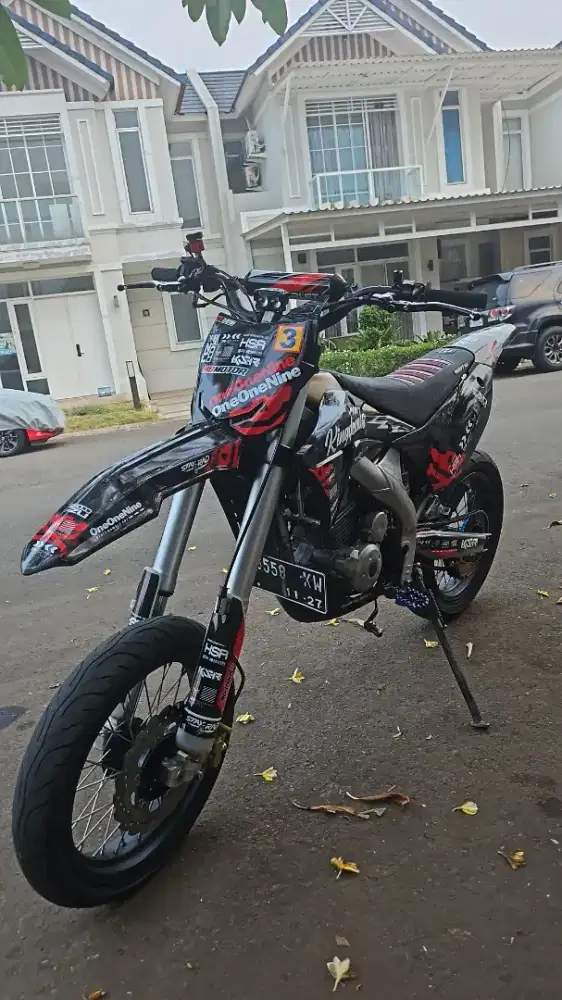 KLX 150 2012 full modif supermoto