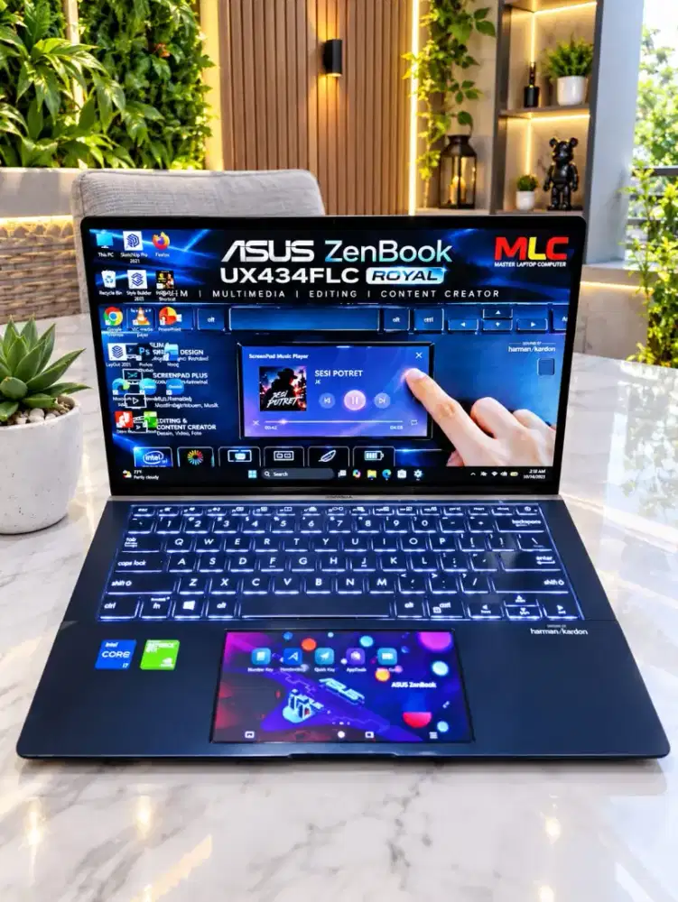 Laptop Asus ZENBOOK SCREENPAD RAM 16Gb Core i7 SSD 1TB DUAL VGA SLIM