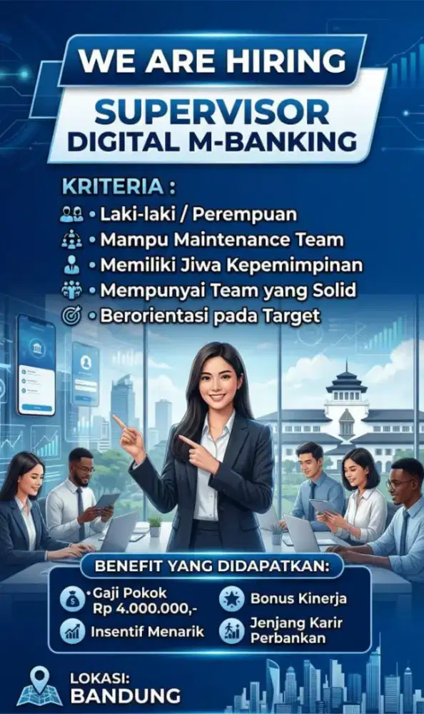DICARI SPV (supervisor) produk perbankan