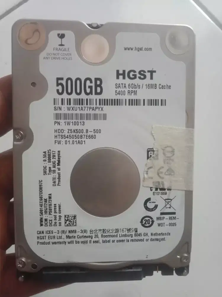 Hdd 500 normal 100%kesehatan