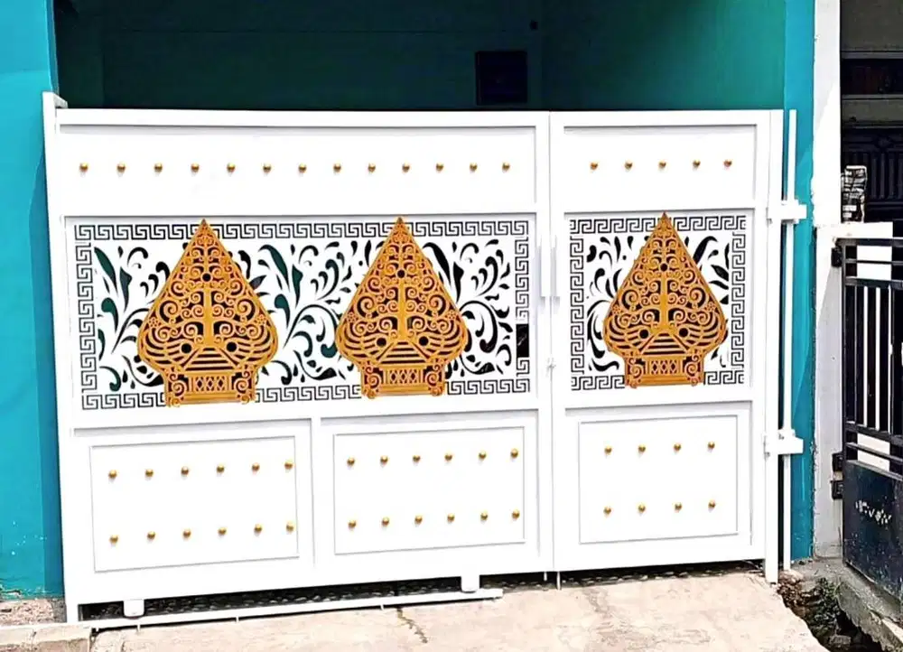 Pintu pagar dorong laser cutting