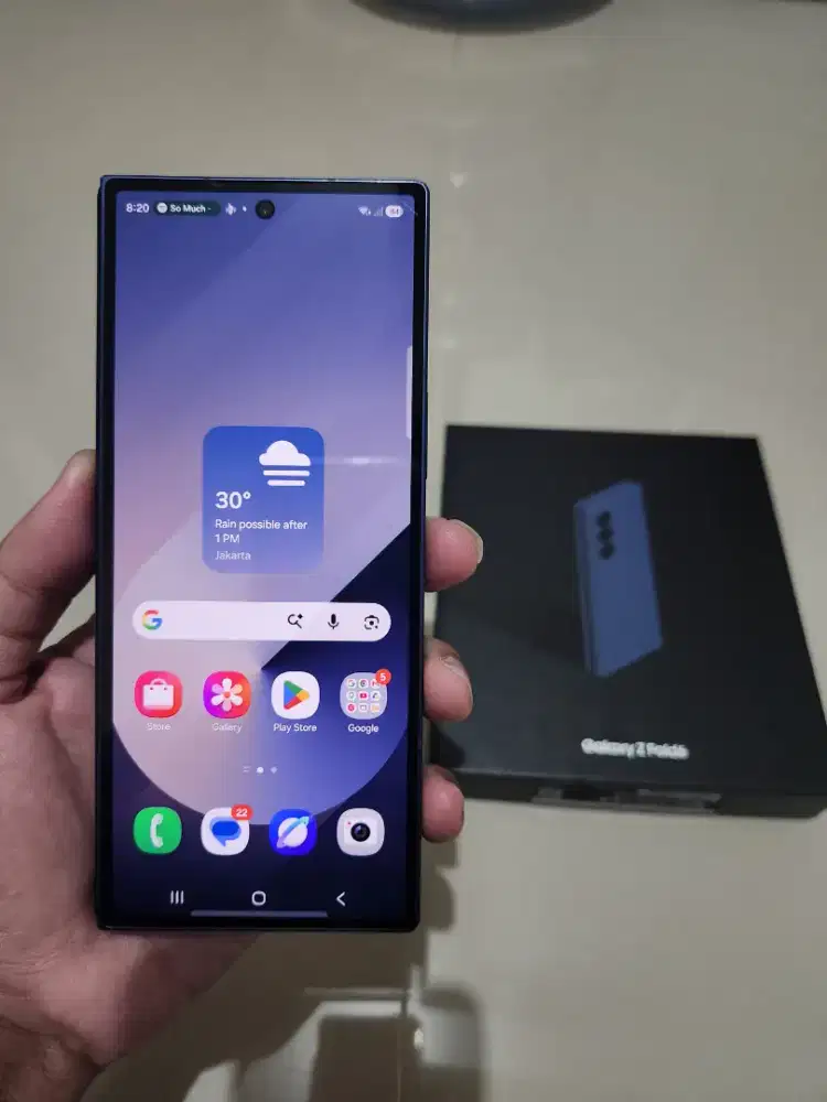 Samsung Fold 6 5G 12/256GB resmi sein fullset mulus pemakaian