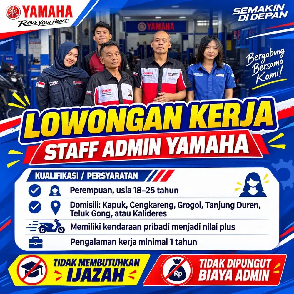 Lowongan Staff Admin Yamaha Kapuk Raya