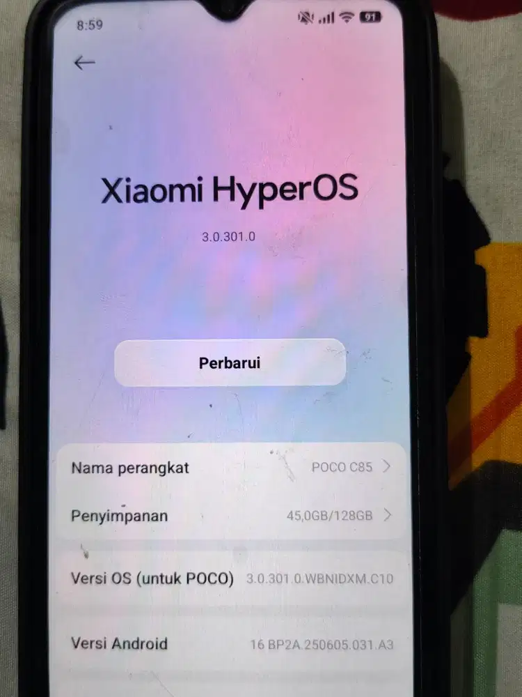 Poco c85 6/128 second