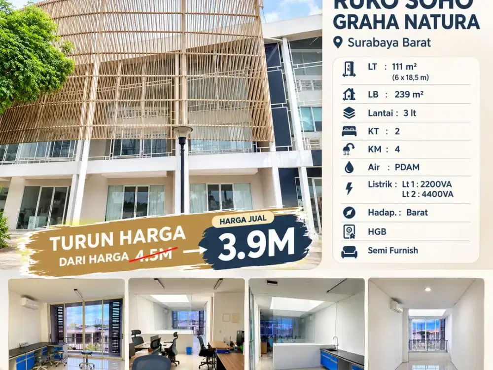 Dijual Ruko Soho Graha Natura