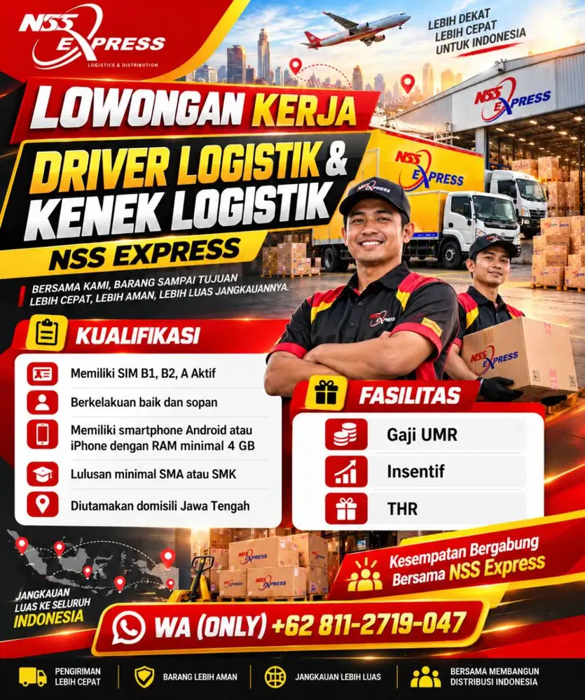 DIBUTUHKAN SEGERA DRIVER EXPRESS LOGISTIK