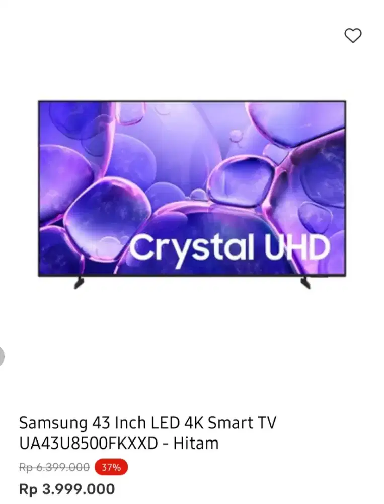 SAMSUNG SMART TV 4K 43INCI