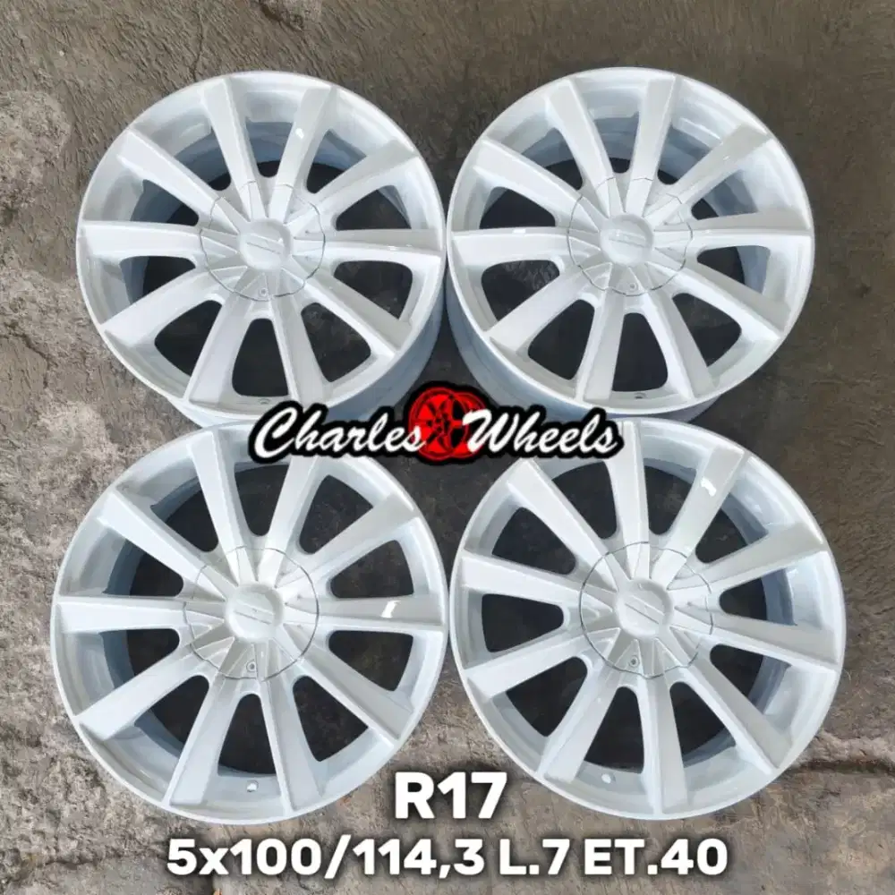Jual velg racing r17 5x100 5x114,3 new avanza innova brv r3 dll