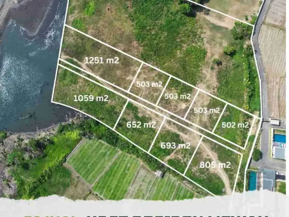 DIJUAL TANAH LANGKA!! PANTAI KAVLING DEPAN DI KAWASAN PANTAI PABEAN KETEWEL GIANYAR - BALI