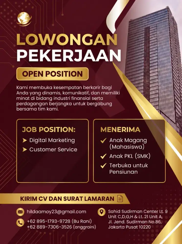 LOWONGAN PEKERJAAN