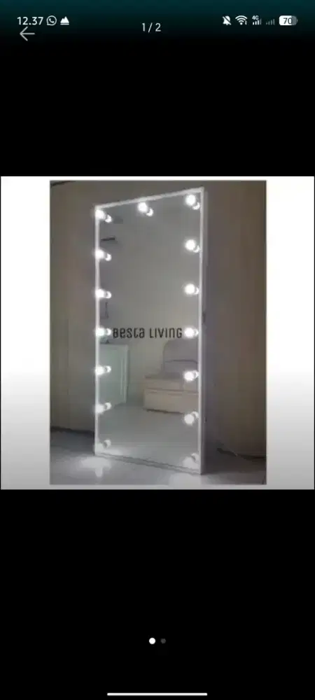 Kaca lampu untuk di rungan / kamar