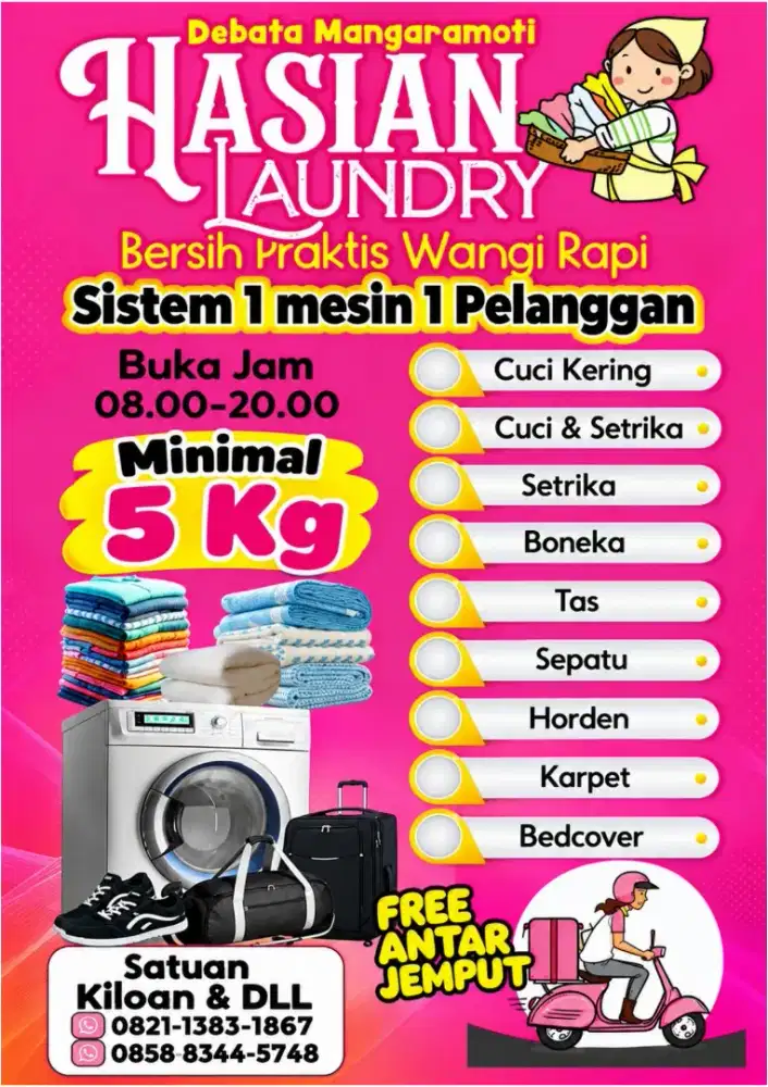 Antar jemput laundry