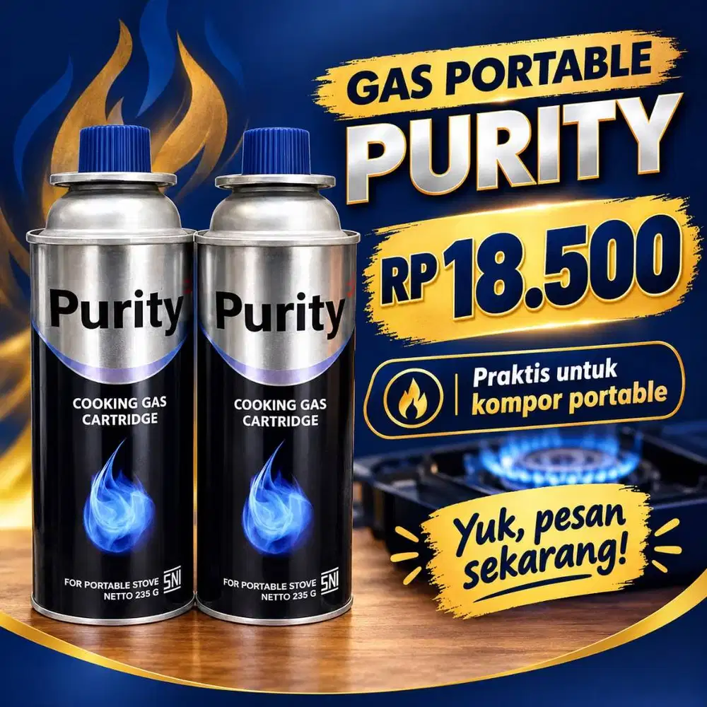 Jual gas portable merk Purity
