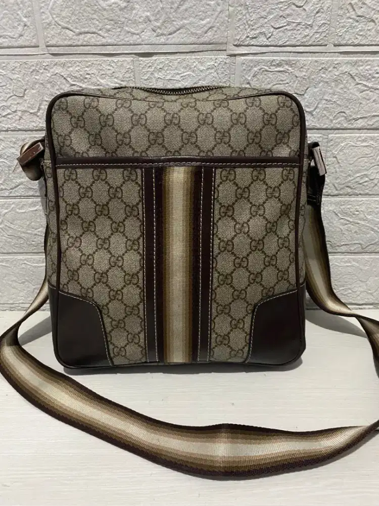 Tas selempang pria gucci kanvas good quality