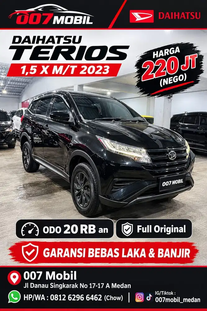 (Odo 20 RB) Terios X Manual 2023 , 2024 , 2022 , Rush 2019, 2020