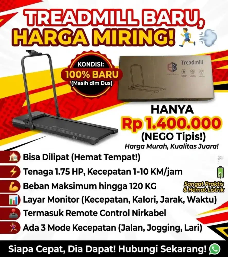 Di jual treadmil kondisi masih bagus