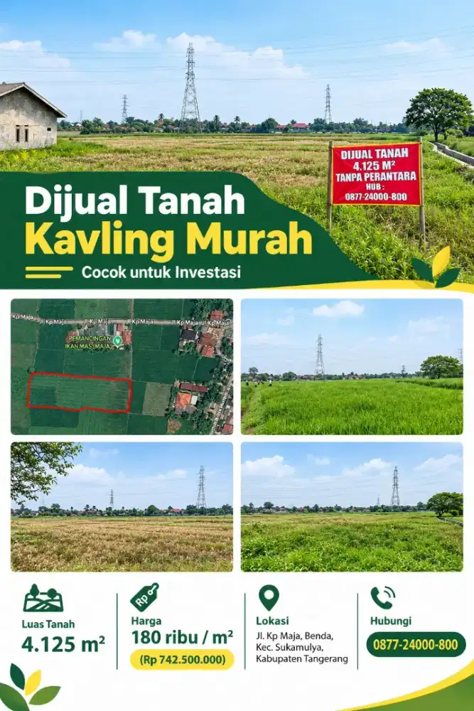 Dijual Tanah Kavling Murah