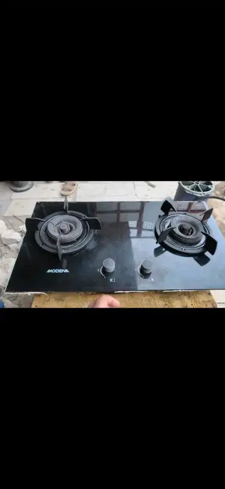 KOMPOR TANAM KACA 2 TUNGKU MODENA BH 5725 LO (BACA DESKRIPSI DI BAWAH)
