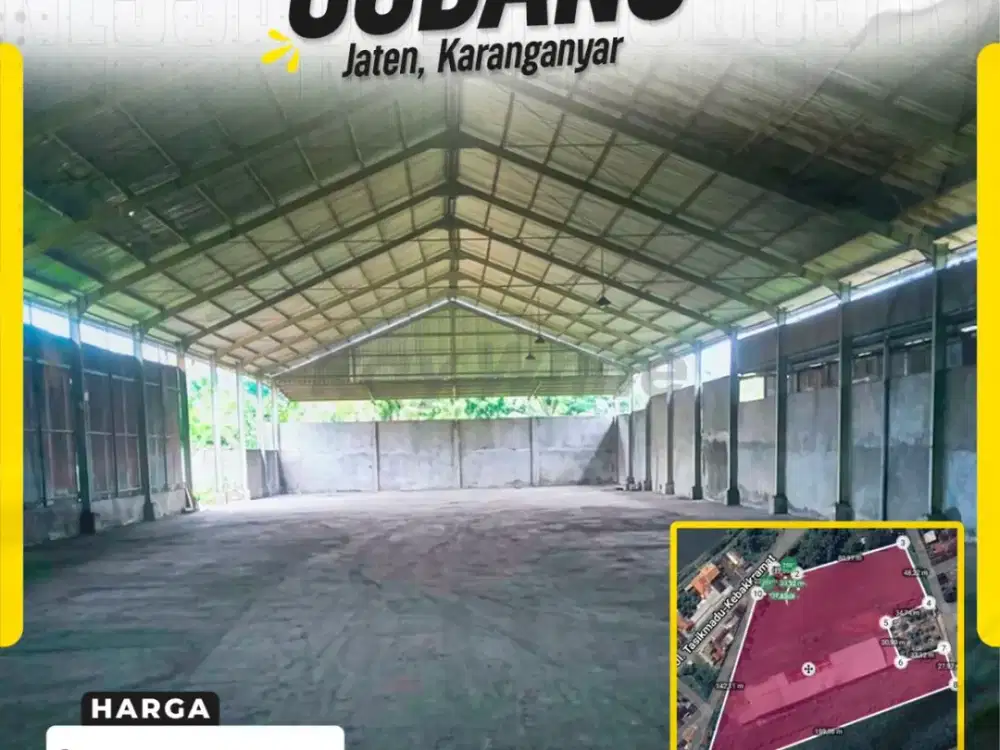 Dijual Gudang Strategis di Jaten, Karanganyar