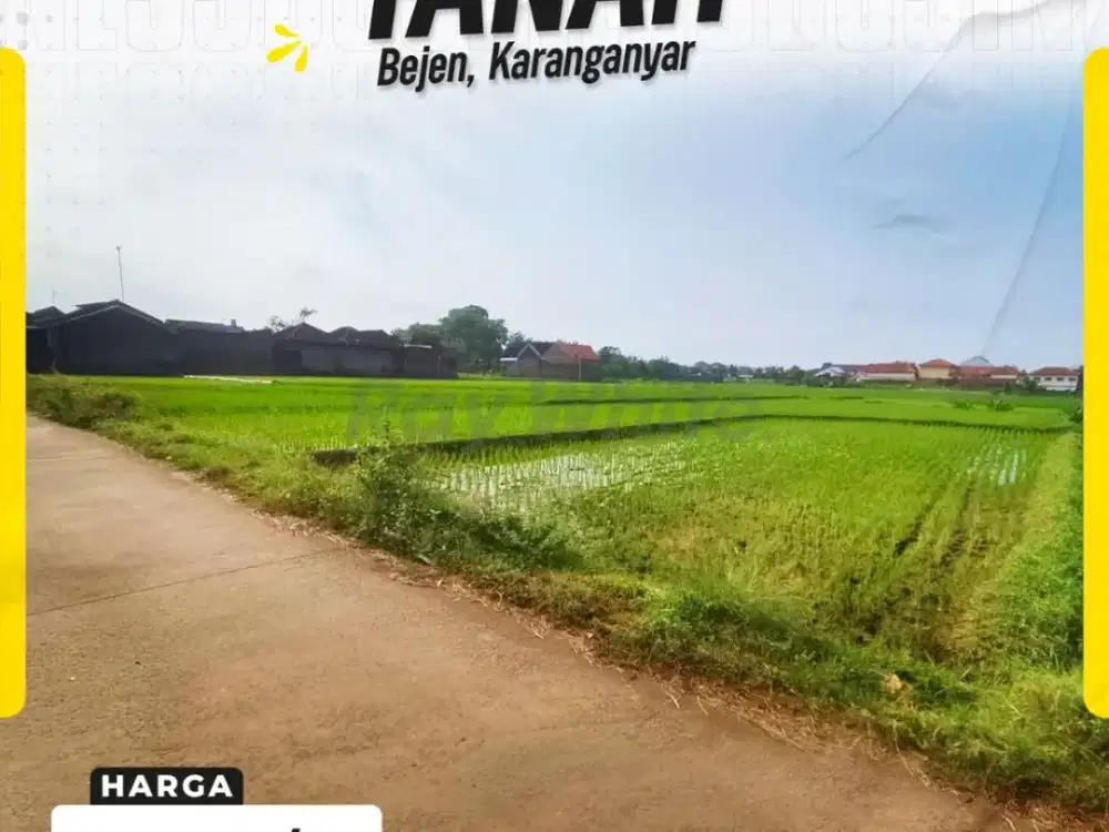 Dijual Tanah Sawah di Bejen, Karanganyar
