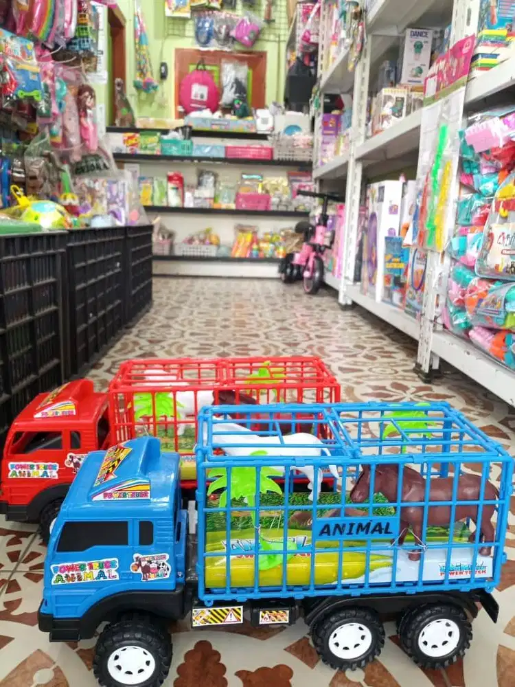 mainan anak truk animal