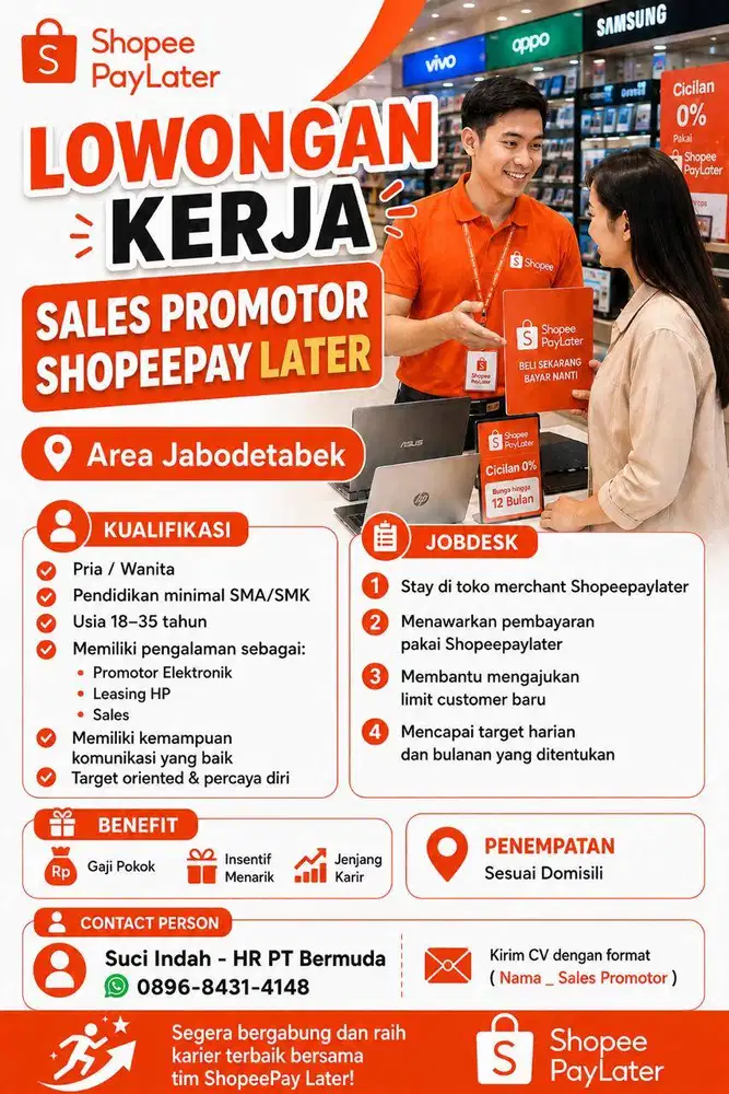 SALES PROMOTOR SHOPEEPAYLATER